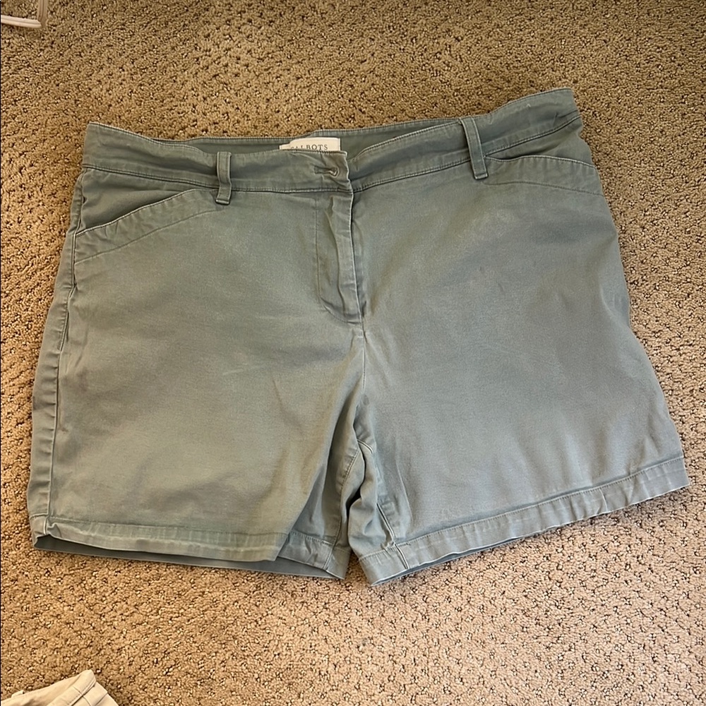 Women's Talbot 14P Green Shorts